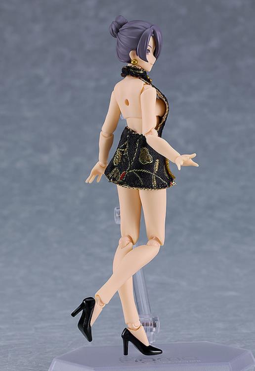 Female figma No.569C Black Mini Skirt Chinese Dress Outfit (Mika) Gallery Image 5