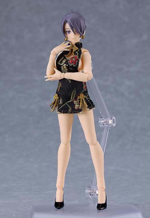 Female figma No.569C Black Mini Skirt Chinese Dress Outfit (Mika) Gallery Image 3
