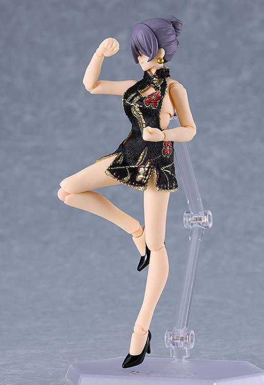 Female figma No.569C Black Mini Skirt Chinese Dress Outfit (Mika) Gallery Image 7