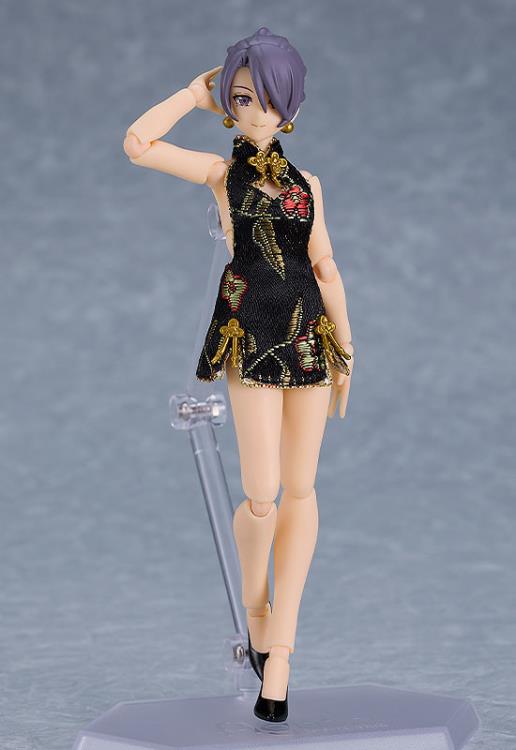 Female figma No.569C Black Mini Skirt Chinese Dress Outfit (Mika) Gallery Image 4