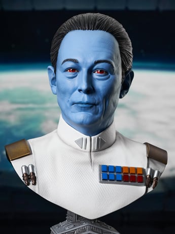 Star Wars: Ahsoka Legends in 3D Grand Admiral Thrawn 1/2 Scale Limited Edition Bust Gallery Image 2