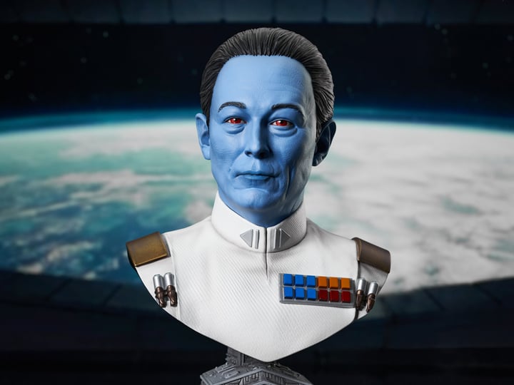 Star Wars: Ahsoka Legends in 3D Grand Admiral Thrawn 1/2 Scale Limited Edition Bust Gallery Image 1