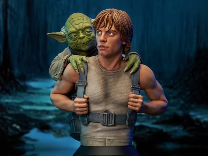 Star Wars: The Empire Strikes Back Luke with Yoda 1/6 Scale Limited Edition Bust Gallery Image 1
