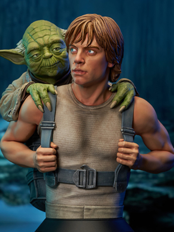 Star Wars: The Empire Strikes Back Luke with Yoda 1/6 Scale Limited Edition Bust Gallery Image 2