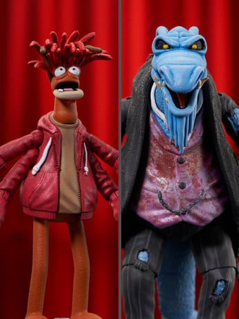 The Muppets Uncle Deadly & Pepe The King Prawn Deluxe Action Figure Set Gallery Image 2