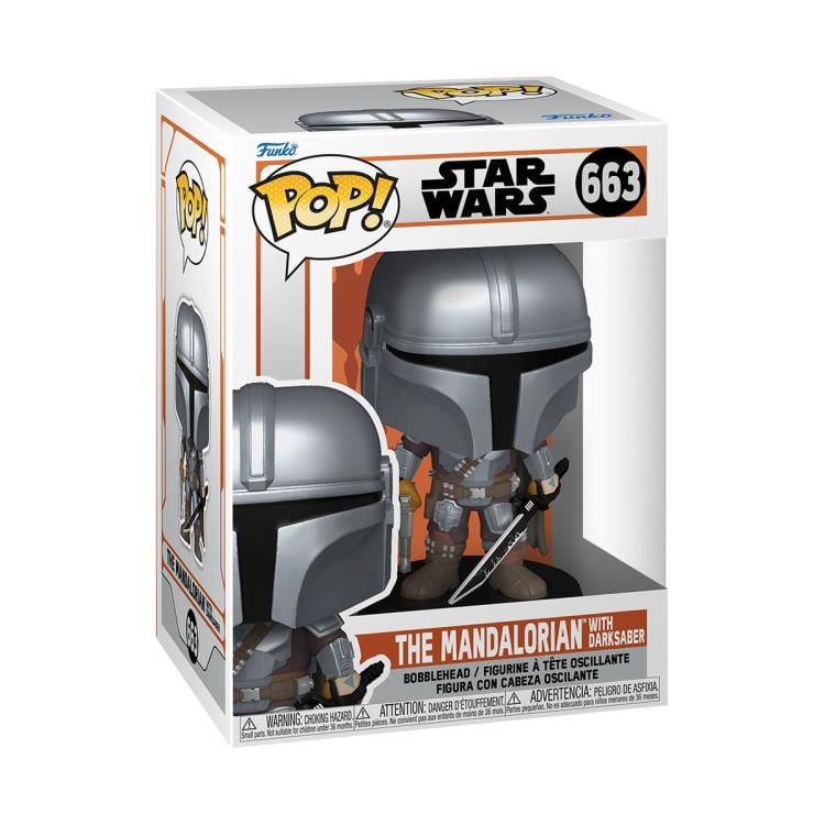 Pop! Star Wars: The Mandalorian - The Mandalorian with Darksaber Gallery Image 4