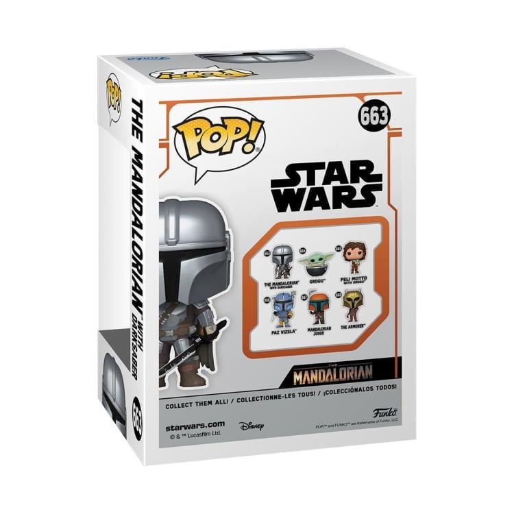 Pop! Star Wars: The Mandalorian - The Mandalorian with Darksaber Gallery Image 5