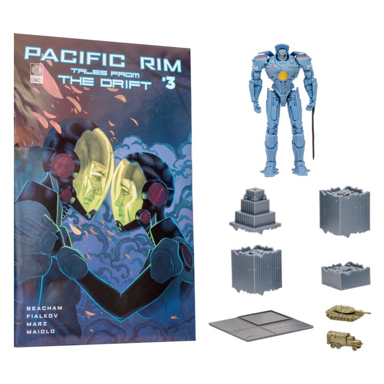 Pacific Rim: Tales From The Drift Gipsy Danger 4" Action Figure Playset with Comic Gallery Image 10