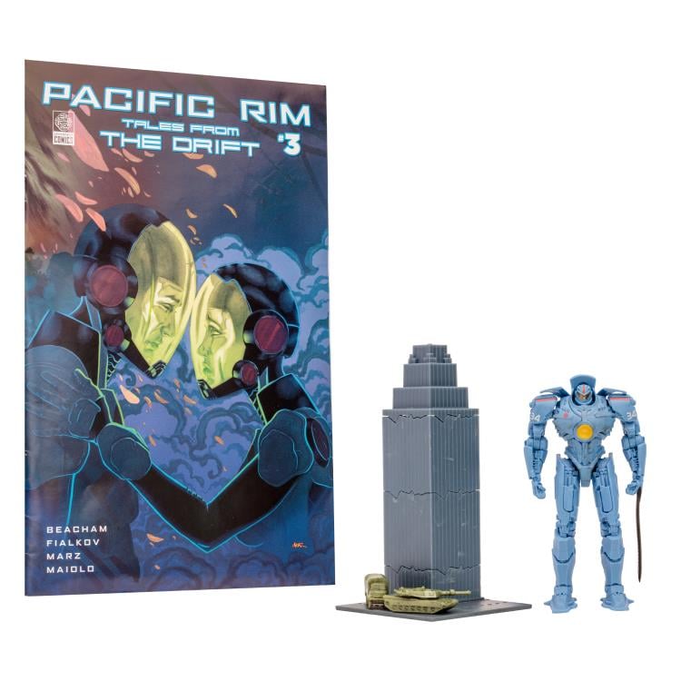 Pacific Rim: Tales From The Drift Gipsy Danger 4" Action Figure Playset with Comic Gallery Image 3