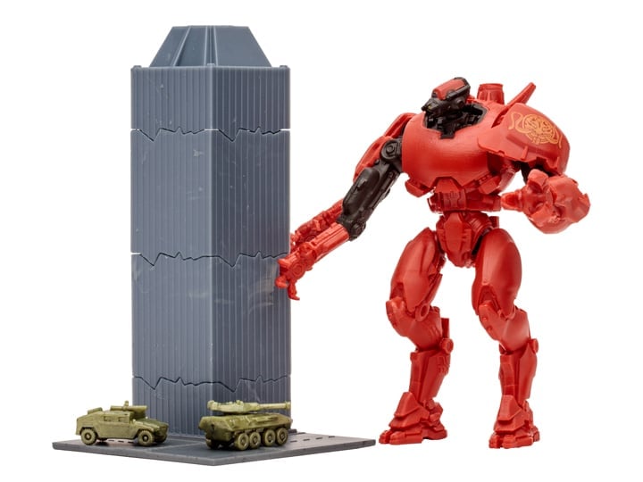 Pacific Rim: Tales From The Drift Crimson Typhoon 4" Action Figure Playset with Comic Gallery Image 1