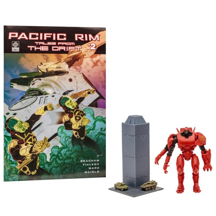 Pacific Rim: Tales From The Drift Crimson Typhoon 4" Action Figure Playset with Comic Gallery Image 3