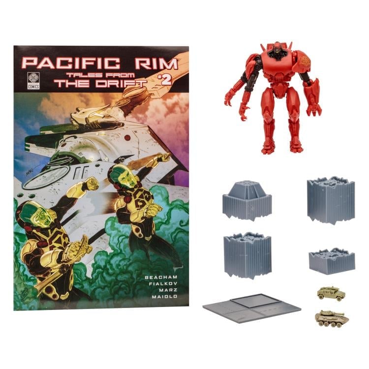 Pacific Rim: Tales From The Drift Crimson Typhoon 4" Action Figure Playset with Comic Gallery Image 10