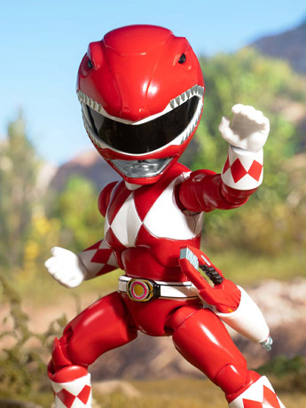 Mighty Morphin Power Rangers Action Q Red Ranger Figure Gallery Image 2