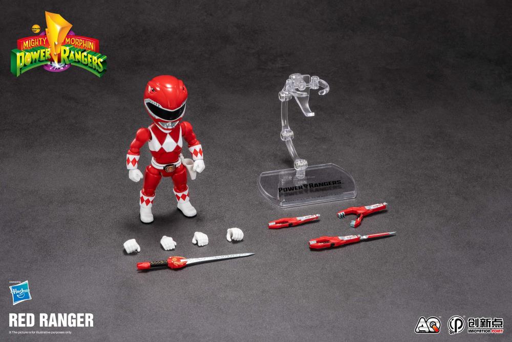 Mighty Morphin Power Rangers Action Q Red Ranger Figure Gallery Image 13