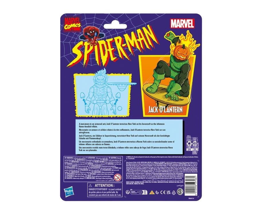 Spider-Man Marvel Legends Retro Collection Jack O'Lantern Action Figure Gallery Image 11