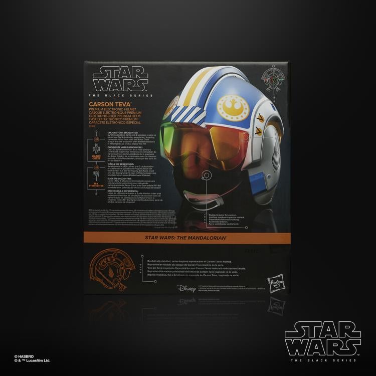 Star Wars: The Black Series Carson Teva 1:1 Scale Wearable Electronic Helmet Gallery Image 10