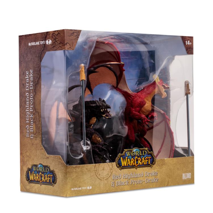 World of Warcraft Red Highland Drake and Black Proto-Drake 1/12 Scale Figure Two-Pack Gallery Image 17
