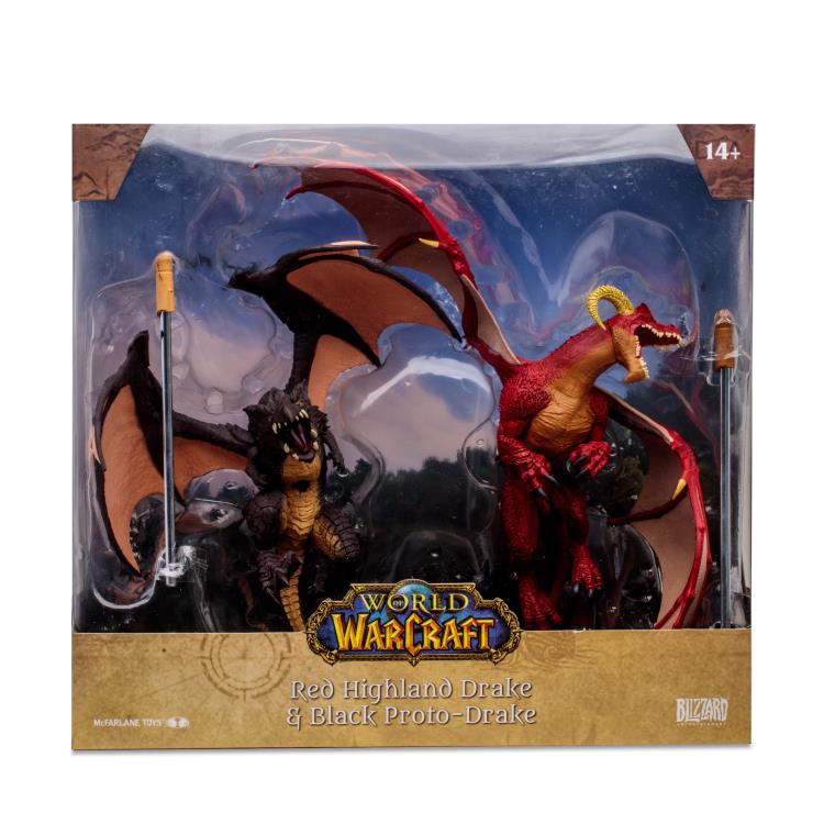 World of Warcraft Red Highland Drake and Black Proto-Drake 1/12 Scale Figure Two-Pack Gallery Image 16