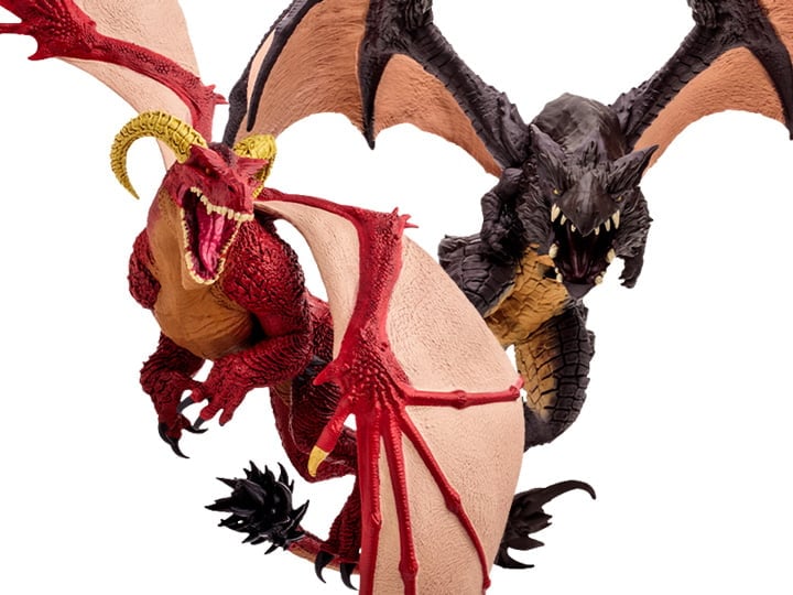 World of Warcraft Red Highland Drake and Black Proto-Drake 1/12 Scale Figure Two-Pack Gallery Image 1