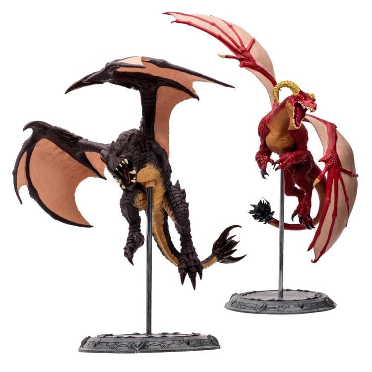 World of Warcraft Red Highland Drake and Black Proto-Drake 1/12 Scale Figure Two-Pack Gallery Image 3