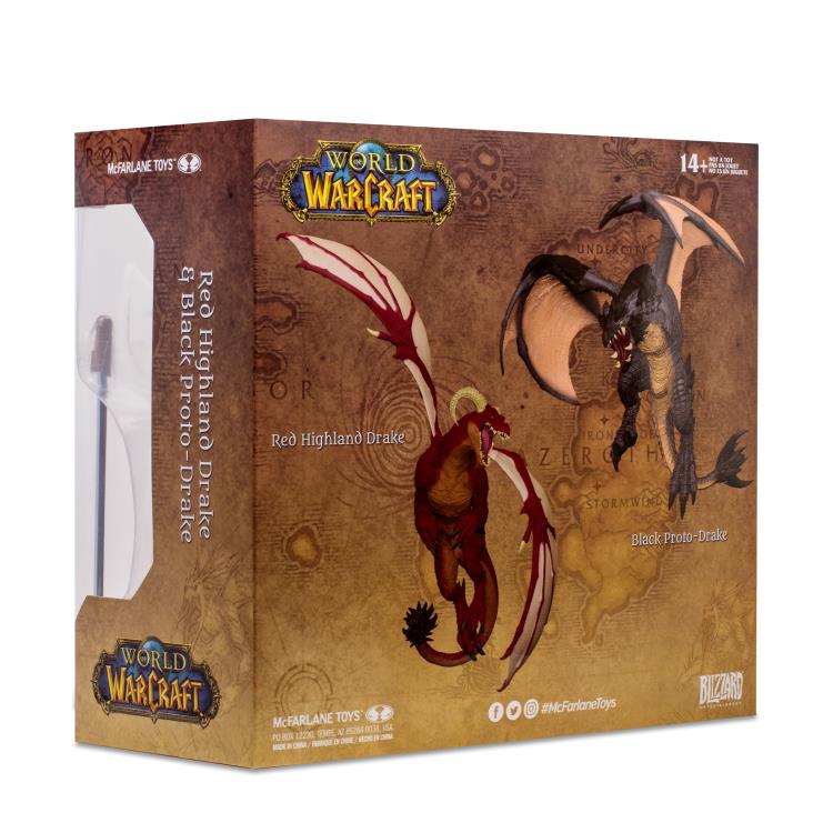 World of Warcraft Red Highland Drake and Black Proto-Drake 1/12 Scale Figure Two-Pack Gallery Image 18