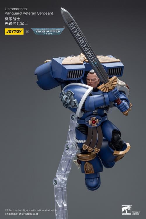 Warhammer 40k Ultramarines Vanguard Veteran Sergeant 1/18 Scale Action Figure Gallery Image 7