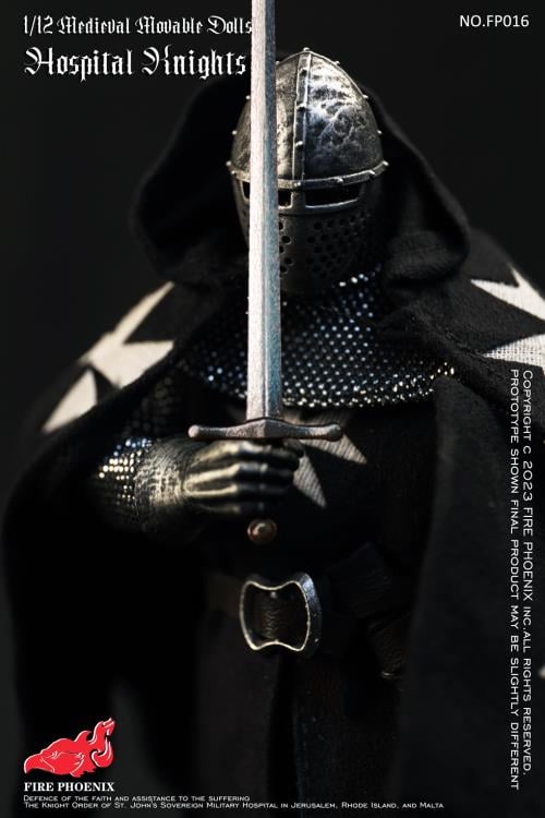Teutonic Knight and Hospital Knight 1/12 Scale Figure Set Gallery Image 14