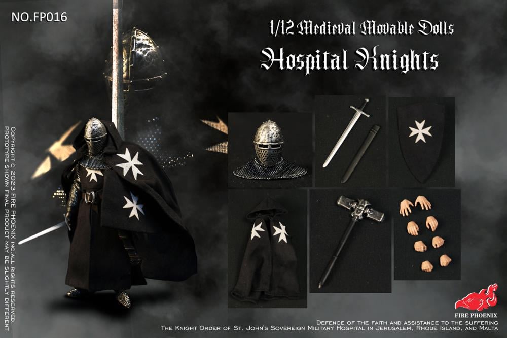 Teutonic Knight and Hospital Knight 1/12 Scale Figure Set Gallery Image 19