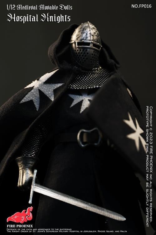 Teutonic Knight and Hospital Knight 1/12 Scale Figure Set Gallery Image 15