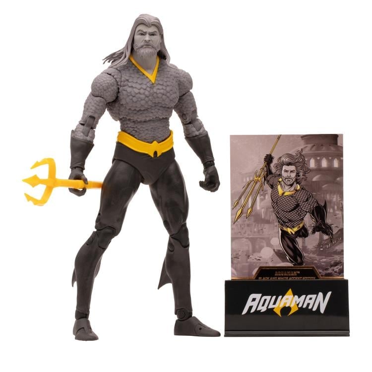 Endless Winter DC Multiverse Aquaman BBTS Exclusive Limited Black & White Accent Edition Action Figure Gallery Image 15