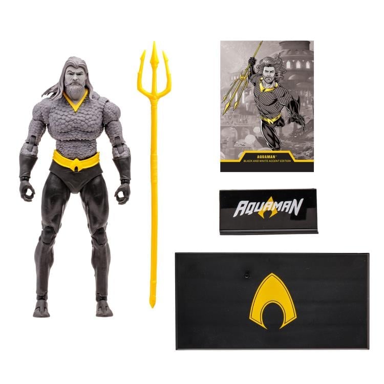 Endless Winter DC Multiverse Aquaman BBTS Exclusive Limited Black & White Accent Edition Action Figure Gallery Image 16