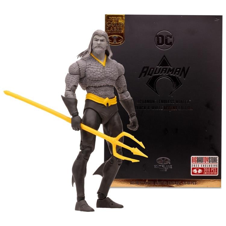 Endless Winter DC Multiverse Aquaman BBTS Exclusive Limited Black & White Accent Edition Action Figure Gallery Image 17