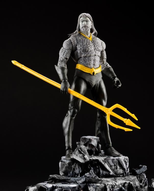 Endless Winter DC Multiverse Aquaman BBTS Exclusive Limited Black & White Accent Edition Action Figure Gallery Image 6