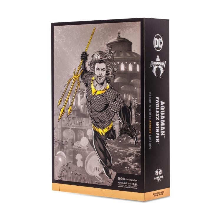 Endless Winter DC Multiverse Aquaman BBTS Exclusive Limited Black & White Accent Edition Action Figure Gallery Image 21