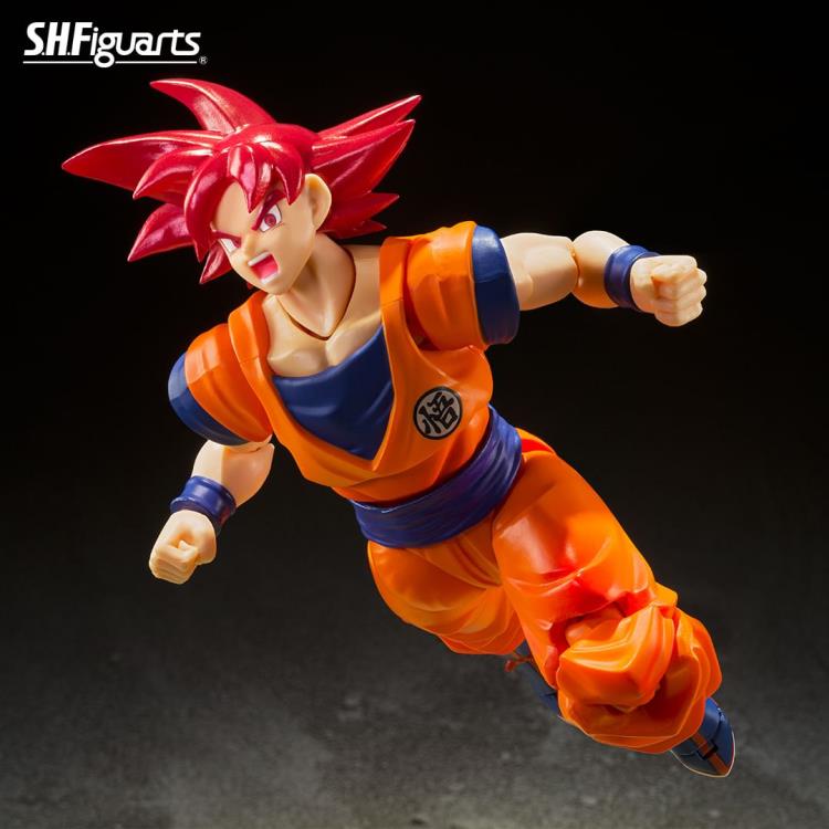 Dragon Ball Super S.H.Figuarts Super Saiyan God Goku (Saiyan God Instilled With the Light of Righteous Hearts) Action Figure Gallery Image 5