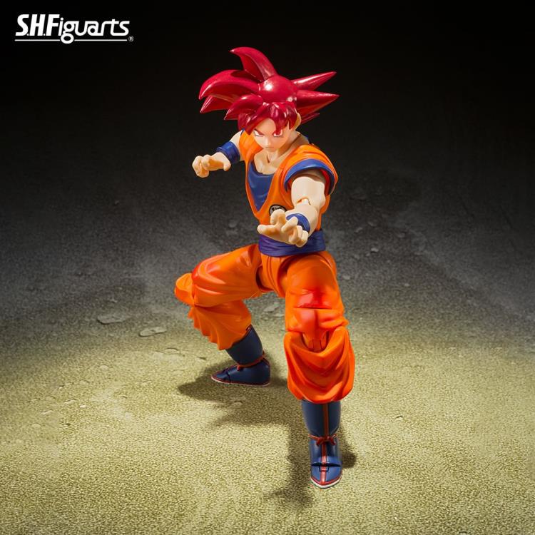 Dragon Ball Super S.H.Figuarts Super Saiyan God Goku (Saiyan God Instilled With the Light of Righteous Hearts) Action Figure Gallery Image 7