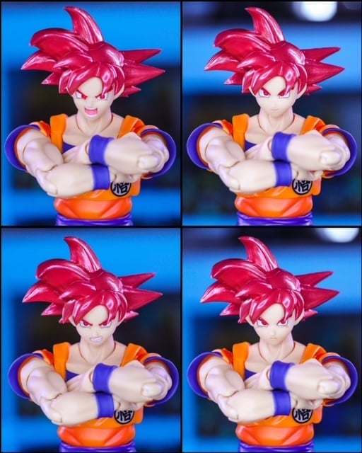 Dragon Ball Super S.H.Figuarts Super Saiyan God Goku (Saiyan God Instilled With the Light of Righteous Hearts) Action Figure Gallery Image 10