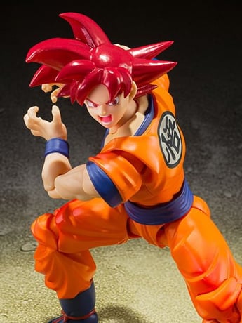Dragon Ball Super S.H.Figuarts Super Saiyan God Goku (Saiyan God Instilled With the Light of Righteous Hearts) Action Figure Gallery Image 2