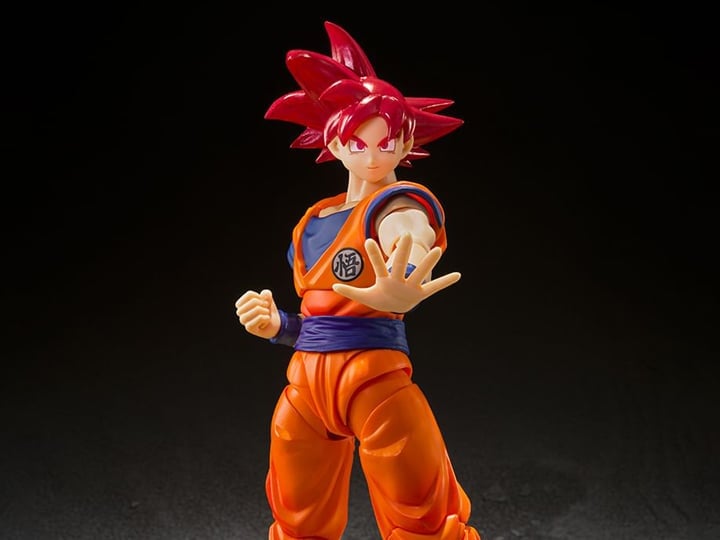 Dragon Ball Super S.H.Figuarts Super Saiyan God Goku (Saiyan God Instilled With the Light of Righteous Hearts) Action Figure Gallery Image 1