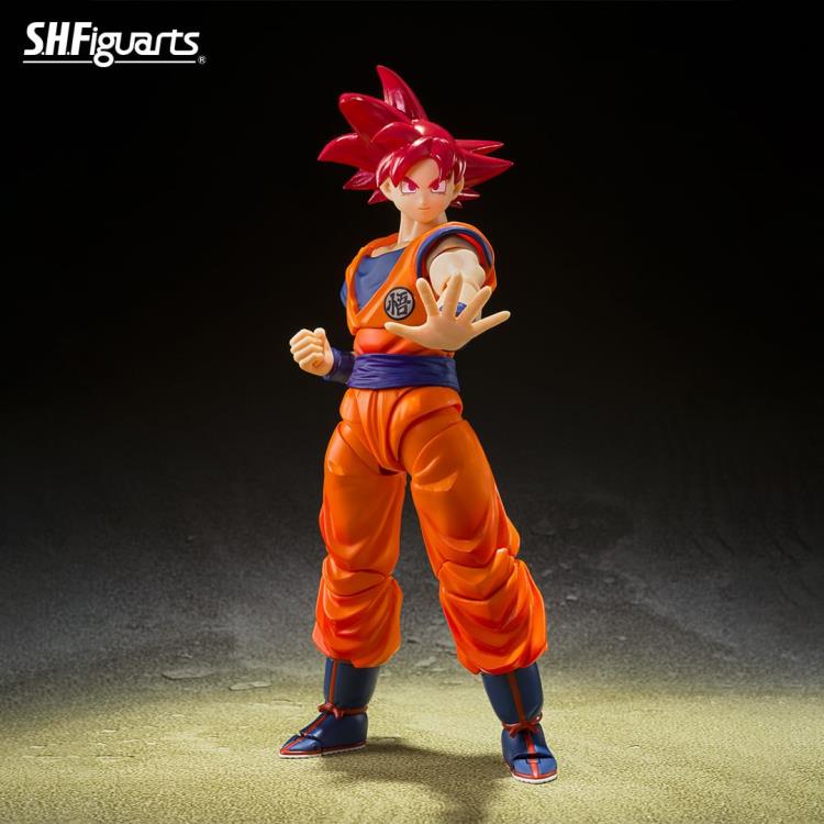 Dragon Ball Super S.H.Figuarts Super Saiyan God Goku (Saiyan God Instilled With the Light of Righteous Hearts) Action Figure Gallery Image 3