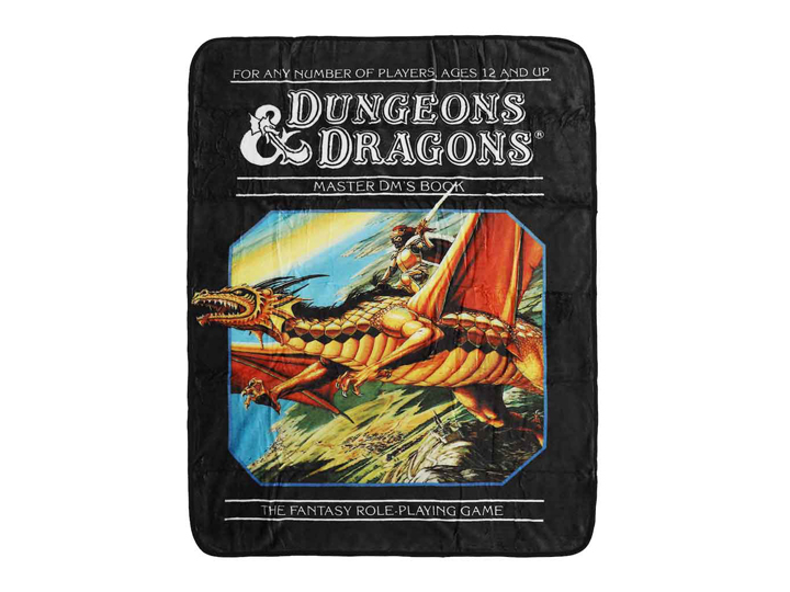 Dungeons & Dragons Vintage Master DM's Book Fleece Throw Blanket Gallery Image 1