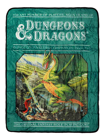 Dungeons & Dragons Vintage Dungeon Master's Companion Fleece Throw Blanket Gallery Image 2