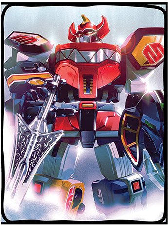 Mighty Morphin Power Rangers Megazord Fleece Blanket Gallery Image 2