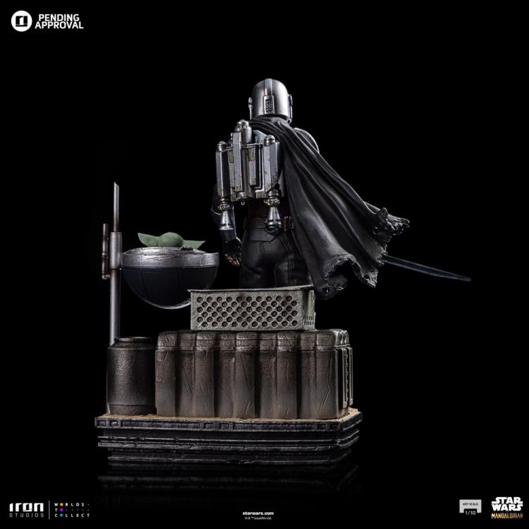 The Mandalorian Din Djarin and Din Grogu 1/10 Art Scale Limited Edition Statue Gallery Image 10