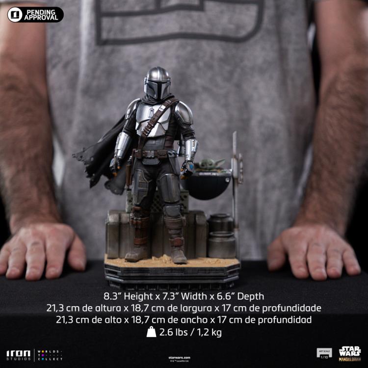 The Mandalorian Din Djarin and Din Grogu 1/10 Art Scale Limited Edition Statue Gallery Image 14