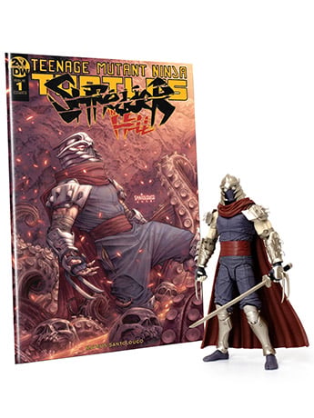 Teenage Mutant Ninja Turtles BST AXN Shredder in Hell Figure
