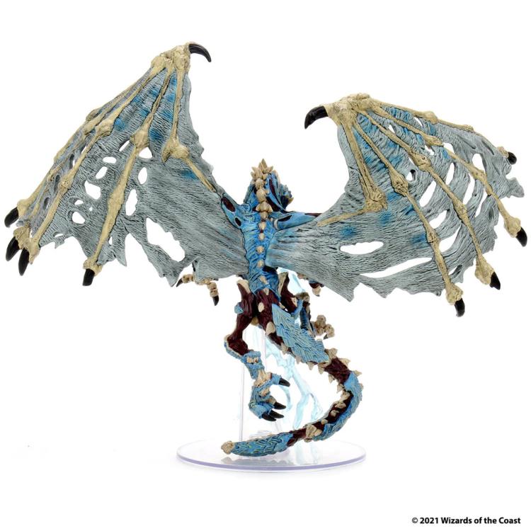 Dungeons & Dragons Icons of the Realms: Boneyard - Blue Dracolich Premium Painted Figure (Set 18) Gallery Image 4