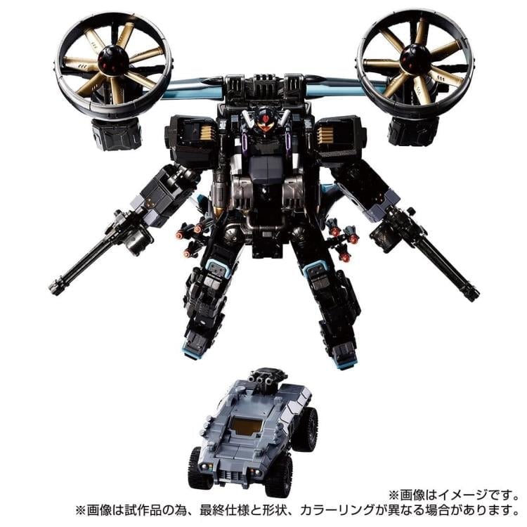 Diaclone TM-22 Tactical Mover Garuda Versaulter (Gyro Lifter Unit Raven) Exclusive Gallery Image 11