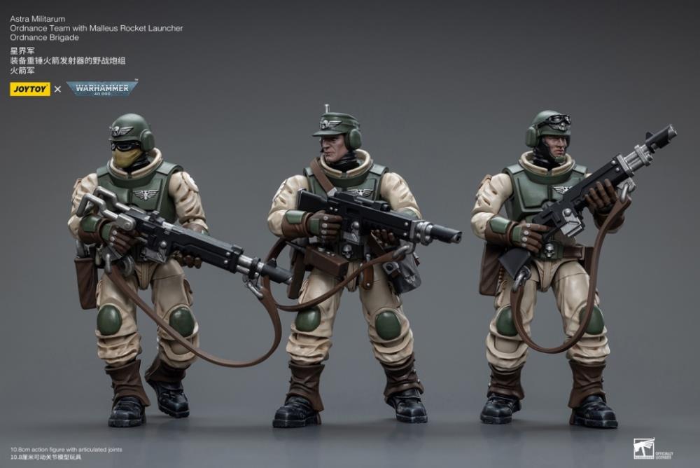 Warhammer 40K Astra Militarum Ordnance Team with Malleus Rocket Launcher 1/18 Scale Set Gallery Image 4