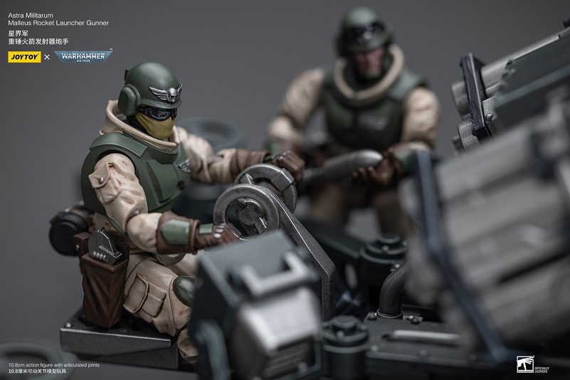 Warhammer 40K Astra Militarum Ordnance Team with Malleus Rocket Launcher 1/18 Scale Set Gallery Image 11